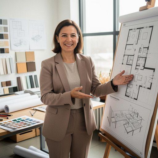 Többfunkciós középület terve, közösségi terek és zöld területek integrálásával.